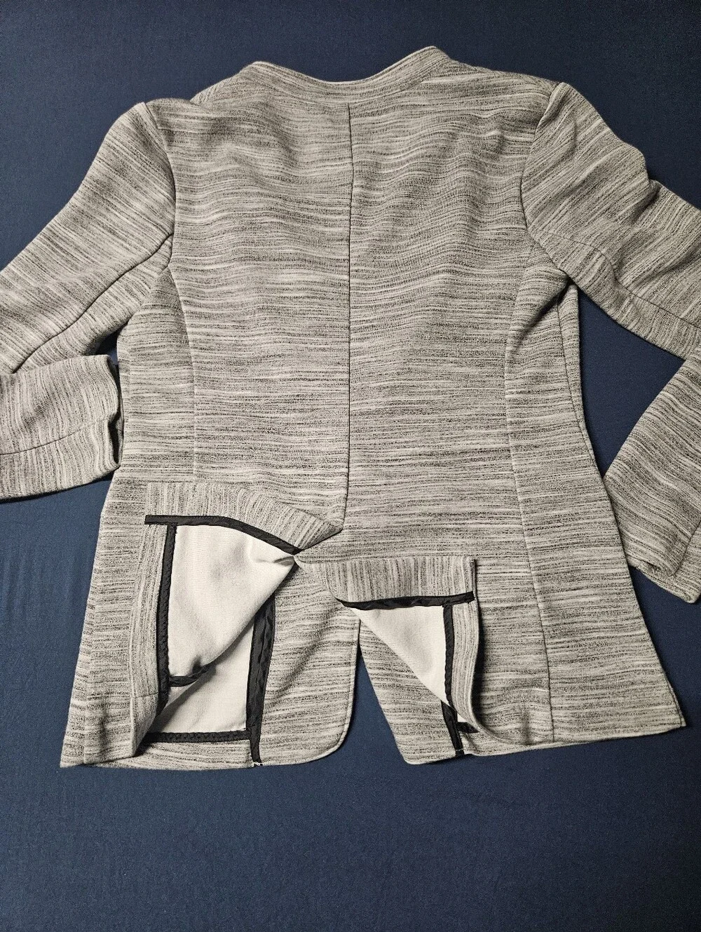 Banana Republic Gray Knit Blazer Jacket